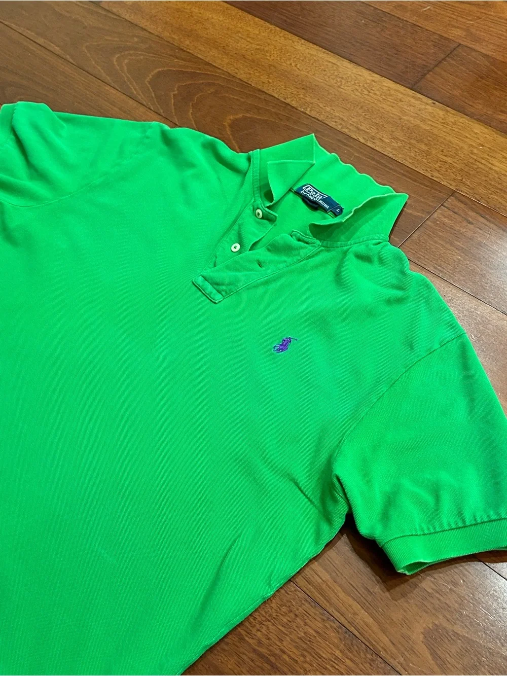 Ralph Lauren Green Short-Sleeve Polo with Embroidered Pony